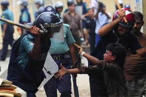 Proteste Politie interventie Bangladesh